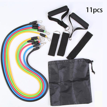 Adjustable Resistance Band Set by FitSwift™ – 11-Piece Home Gym Exercise Kit